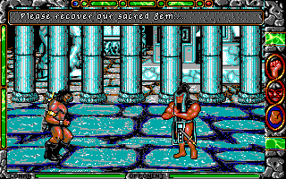Conan: The Cimmerian (DOS) screenshot: Temple (EGA)