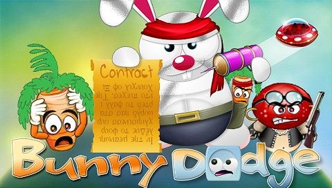Bunny Dodge (PSP) screenshot: Title screen