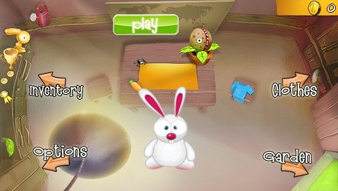Bunny Dodge (PSP) screenshot: Main menu