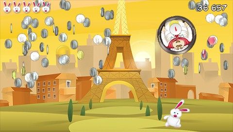 Bunny Dodge (PSP) screenshot: Bonus round