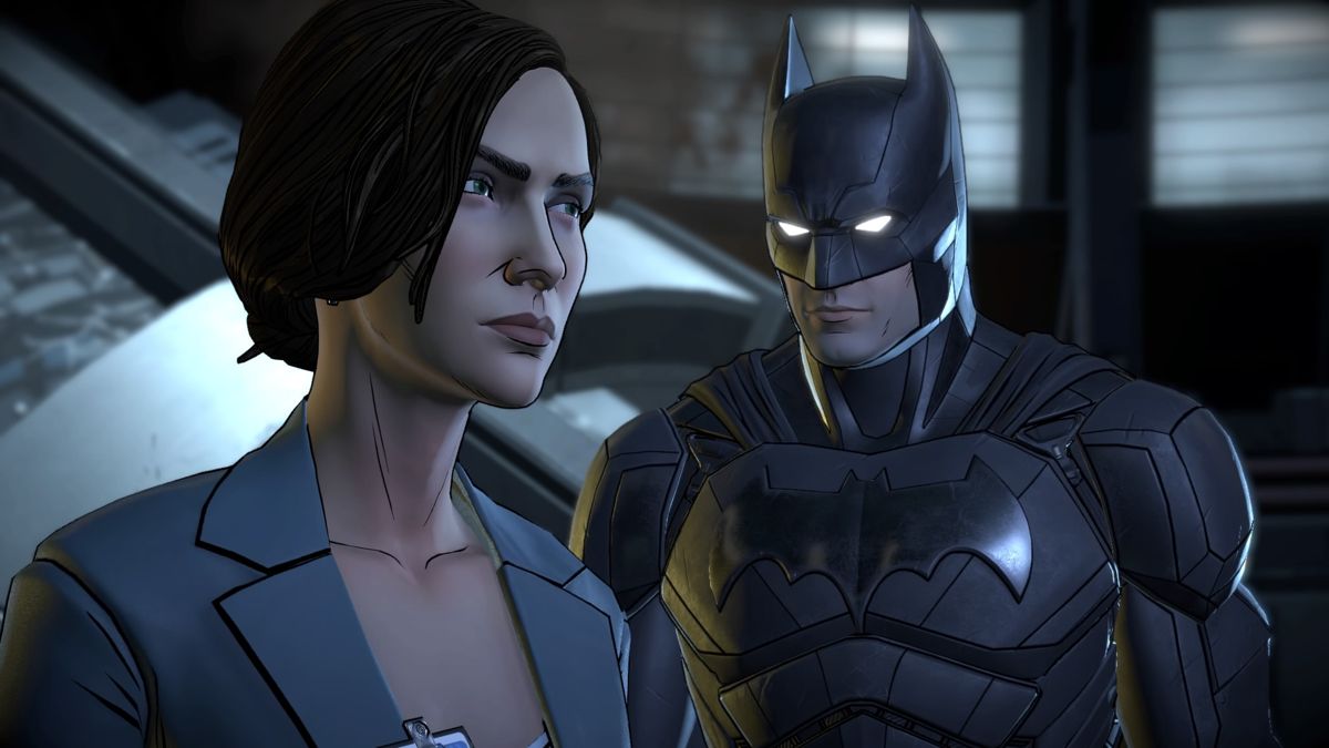 Batman: The Telltale Series - The Enemy Within: Episode Four - What Ails You (PlayStation 4) screenshot: Talking to Agent Avesta about Waller's strange behavior