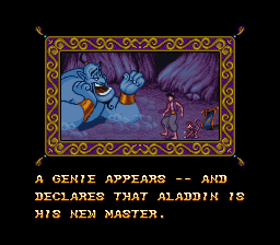 Disney's Aladdin (SNES) screenshot: Cutscene