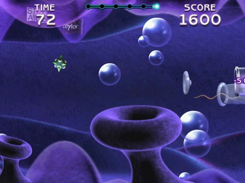 Catch the Sperm 2 (Windows) screenshot: Virus incoming!