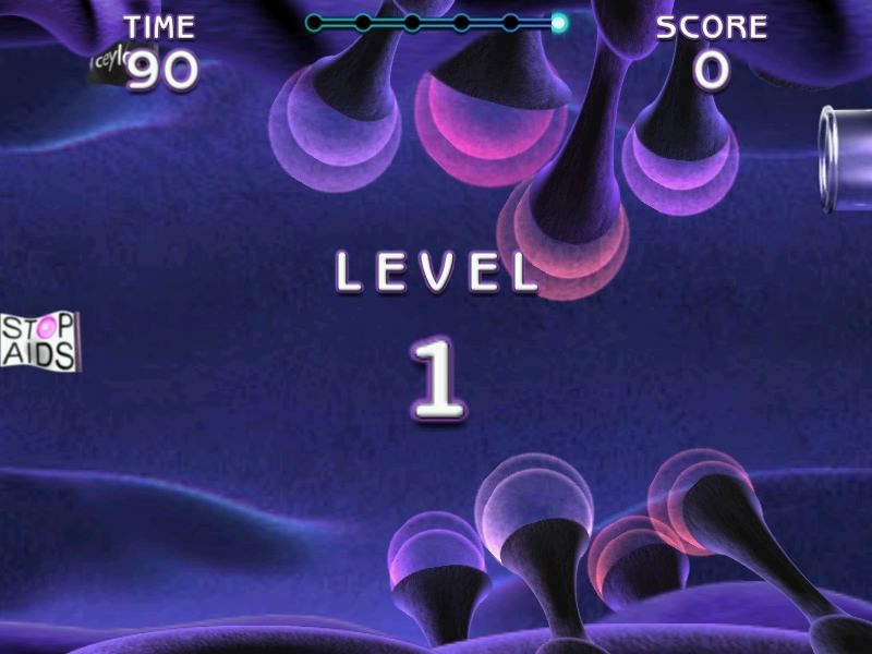 Catch the Sperm 2 (Windows) screenshot: Beginning of level 1