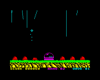 Aftermath (ZX Spectrum) screenshot: Oh no one base destroyed!