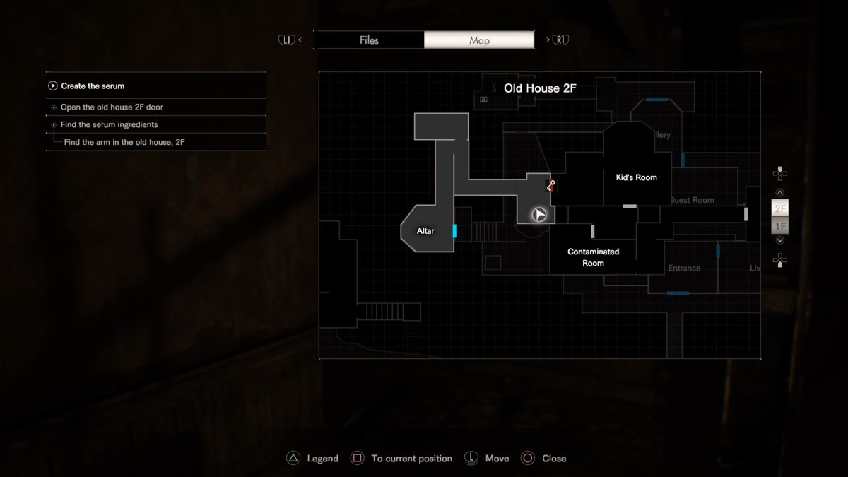 Resident Evil 7: Biohazard (PlayStation 4) screenshot: Map