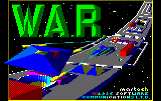 W.A.R (Amstrad CPC) screenshot: Loading Screen.