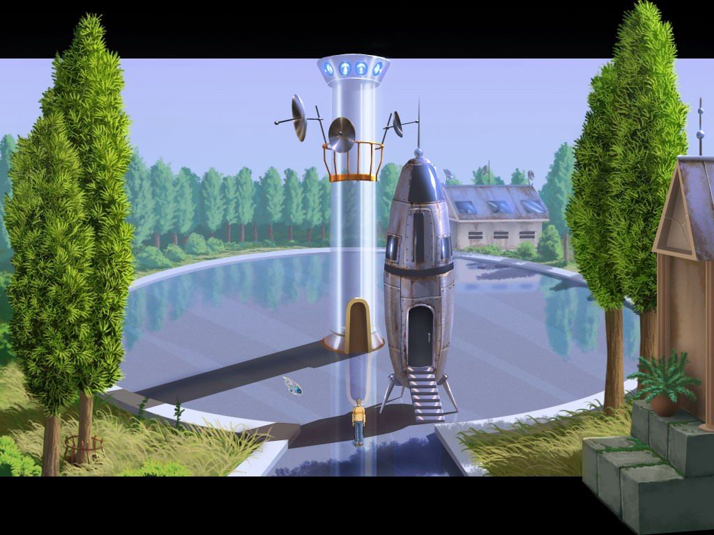 Ponedel'nik nachinajetsa v subbotu (Windows) screenshot: Not many ships are visiting this space station in the far future
