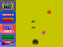 Future Games (ZX Spectrum) screenshot: Fast flight