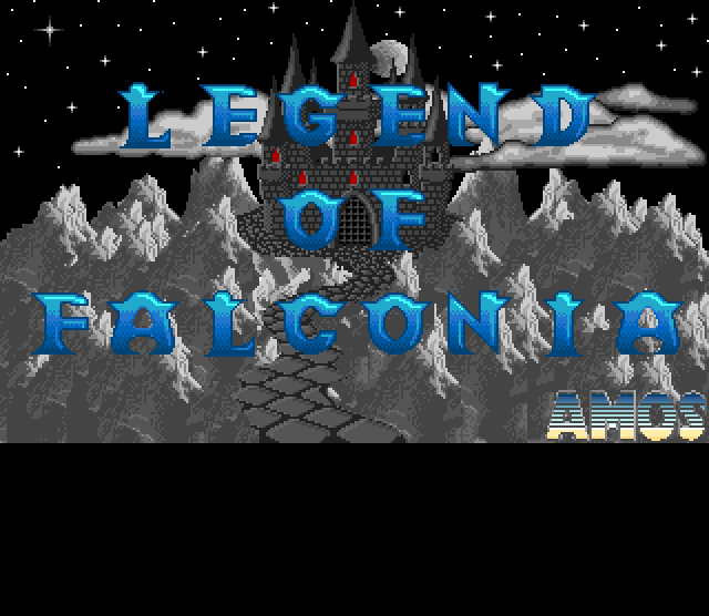 Legend of Falconia (Amiga) screenshot: Title screen
