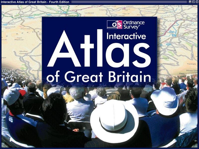 The Ordnance Survey Interactive Atlas of Great Britain: Fourth Edition (included game) (Windows) screenshot: The third stage of the title creation sequence