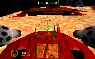 Machine Head (DOS) screenshot: Post-apocalyptic view