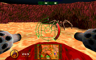 Machine Head (DOS) screenshot: Spider!