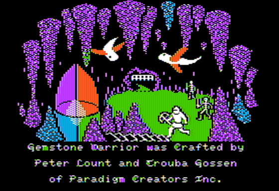 Gemstone Warrior (Apple II) screenshot: Credits