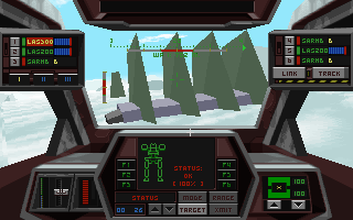 Metaltech: EarthSiege (DOS) screenshot: Your base