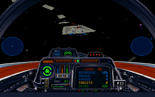 Star Wars: X-Wing (DOS) screenshot: Training mode