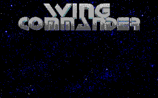 Wing Commander II: Vengeance of the Kilrathi (DOS) screenshot: Title Screen - EGA