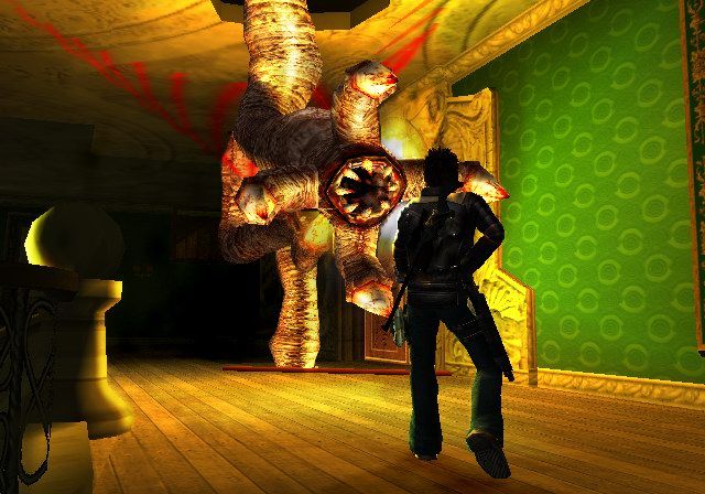 Ghosthunter (PlayStation 2) screenshot: Ship Tentacle Beast