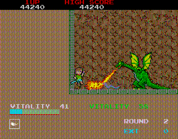 Dragon Buster (PC-98) screenshot: The dragon has me cornered