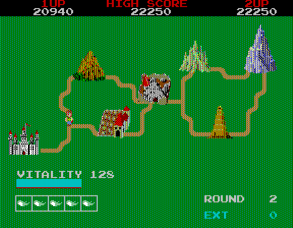 Dragon Buster (PC-98) screenshot: Round 2 map