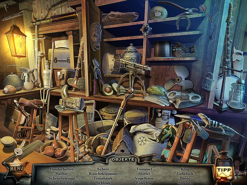 Ghost Encounters: Deadwood (Windows) screenshot: Hidden object scene
