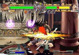 Guilty Gear (PlayStation) screenshot: Explosion hit