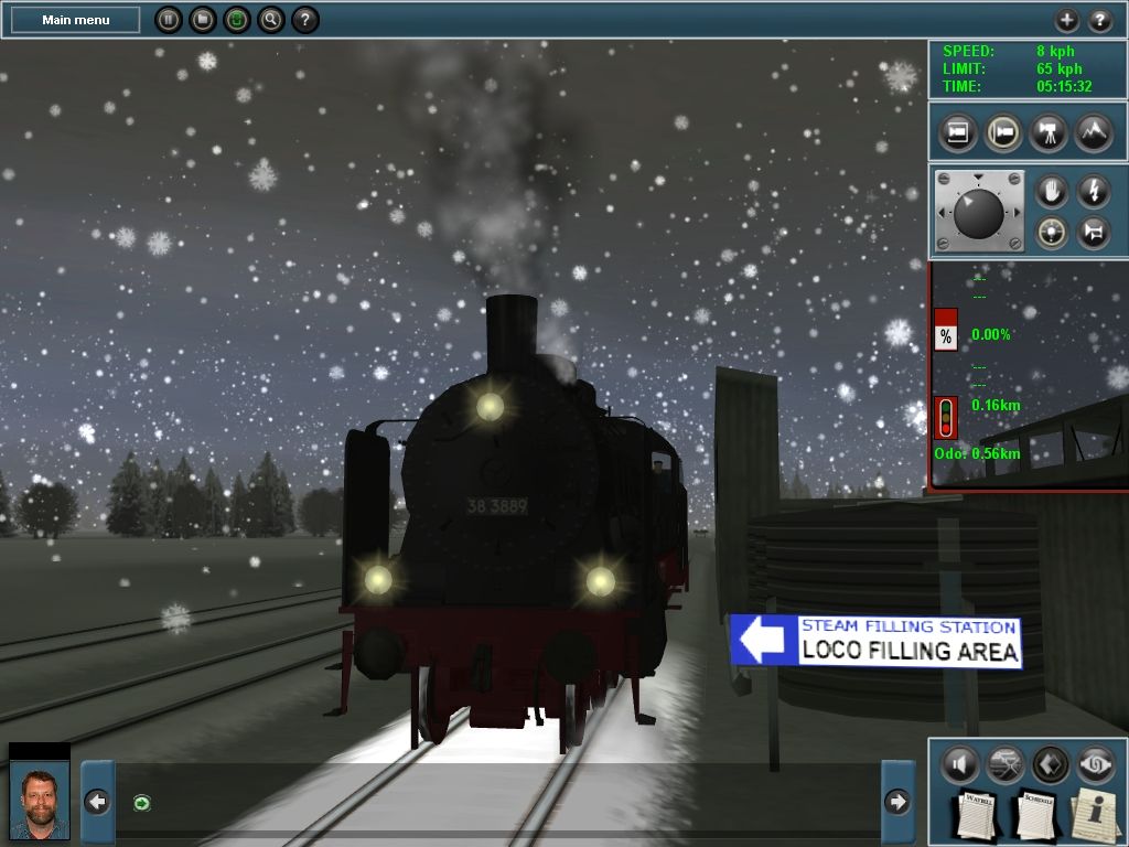 Trainz Simulator 2009: World Builder Edition (Windows) screenshot: Here is the refill station for coal and water.