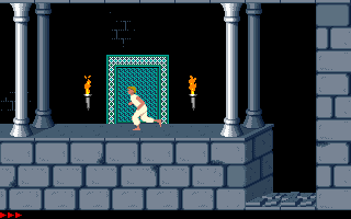 Prince of Persia (DOS) screenshot: Enter the second level