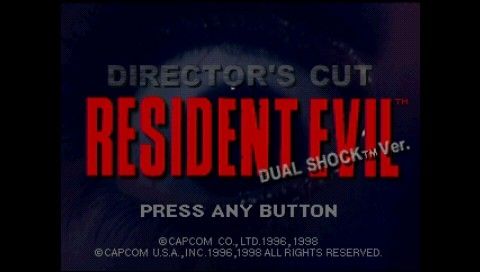 Resident Evil: Director's Cut (PSP) screenshot: Title screen