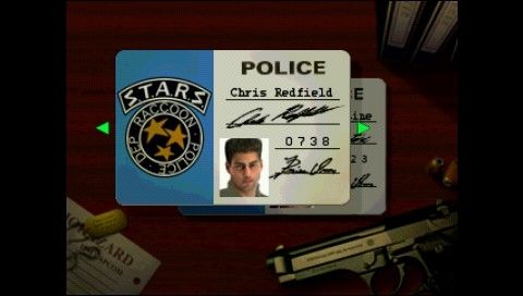 Resident Evil: Director's Cut (PSP) screenshot: Choose your hero