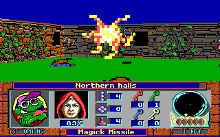 Terror of the Catacombs (DOS) screenshot: I see right key!