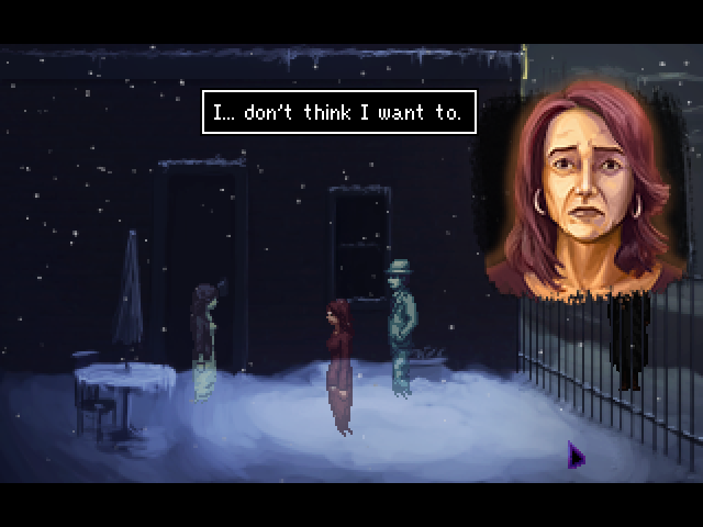 The Blackwell Epiphany (Macintosh) screenshot: A ghost with a split personality