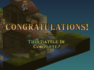 Final Fantasy Tactics (PlayStation) screenshot: Battle won!
