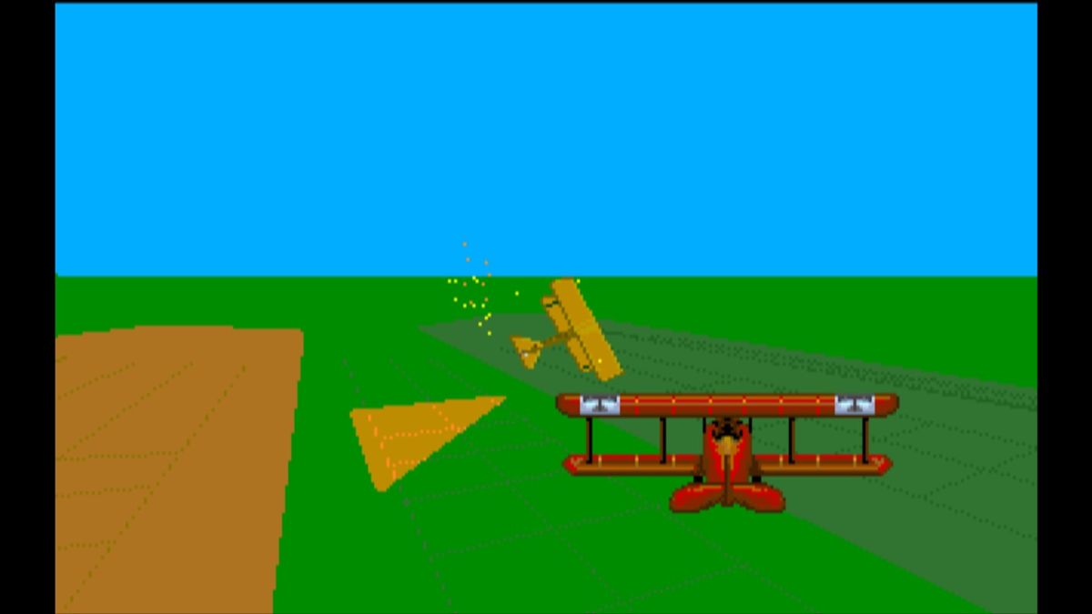 Wings (Macintosh) screenshot: Trying to shake enemy Fokker that's on my tail (GOG version)