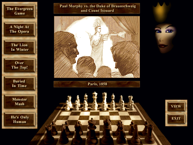 Morphy's Opera chess game | Poster