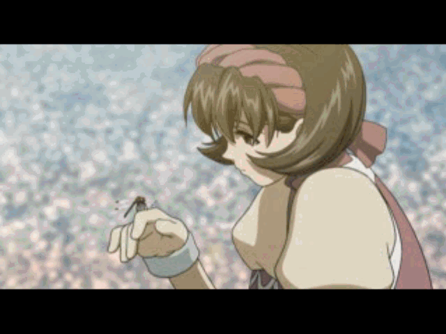 Genso Suiko Gaiden: Vol.1 - Harmonia no Kenshi (PlayStation) screenshot: Nanami, the sister of "Suikoden II" protagonist