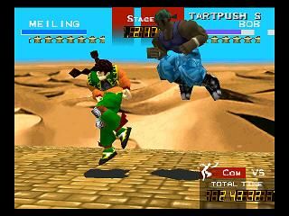 Fighters Destiny (Nintendo 64) screenshot: Desert fight