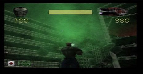 Duke Nukem: Zero Hour (Nintendo 64) screenshot: That smoke doesn't look completely natural.