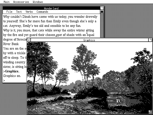 Wonderland (DOS) screenshot: MCGA Graphics Option