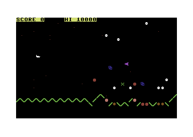 Cassette 50 (Commodore 64) screenshot: Psion Attack