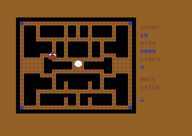 Cassette 50 (Commodore 64) screenshot: Maze Eater