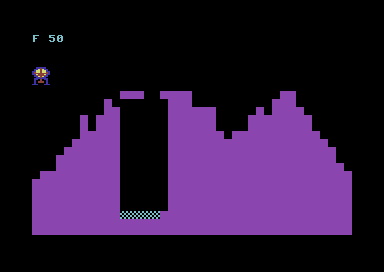 Cassette 50 (Commodore 64) screenshot: Lunar Lander