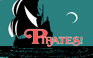 Sid Meier's Pirates! (DOS) screenshot: Title Screen (CGA/Tandy)
