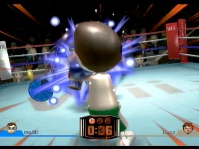 Wii Sports (Wii) screenshot: Computer lands a solid jab
