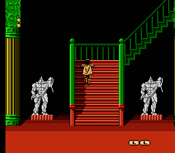Frankenstein: The Monster Returns (NES) screenshot: Going upstairs