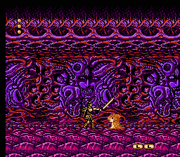 Frankenstein: The Monster Returns (NES) screenshot: Final stage, the evil dimension
