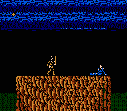 Frankenstein: The Monster Returns (NES) screenshot: Now who might you be?