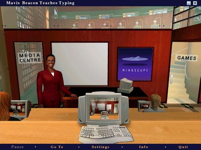 Screenshot of Mavis Beacon Teaches Typing: Version 8 (Windows