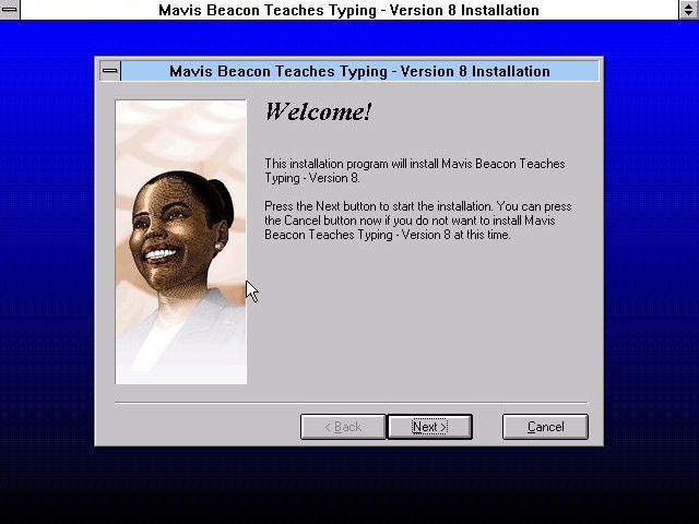 Screenshot of Mavis Beacon Teaches Typing: Version 8 (Windows