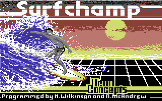 Surfchamp (Commodore 64) screenshot: Loading Screen.
